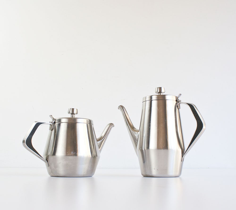 Vintage Mid Century Modern Oneida Coffee Tea Serving Set