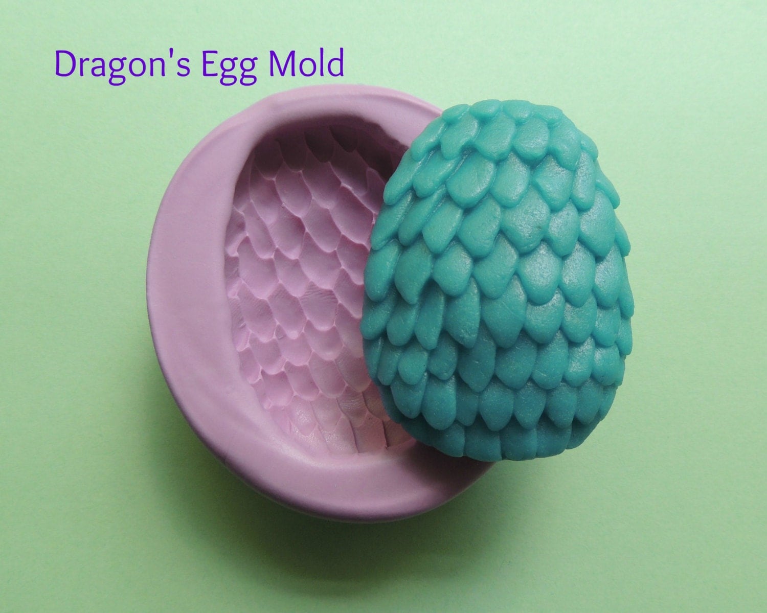 Dragons Egg Silicone Mold Soap Resin Wax Fondant Polymer Clay