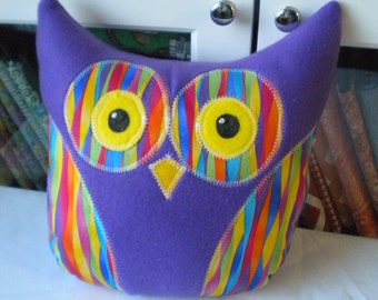 purple plush owl