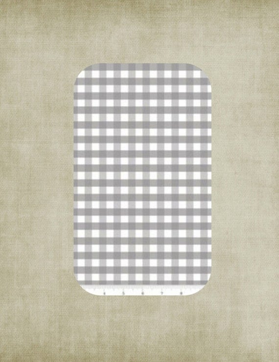 Crib Sheet new gray gingham check baby crib sheet Ships by isewjo