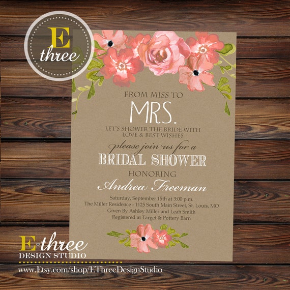 Bridal Shower Invitation Paper 7