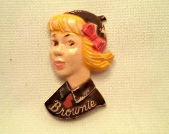 Girl Scout Brownie Pin Brooch
