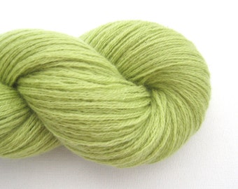 Sport Weight Cashmere Recycled Yarn, Chartreuse, Lot 070515