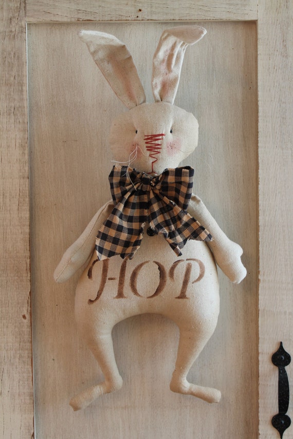 Primitive Bunny Rabbit by on Etsy