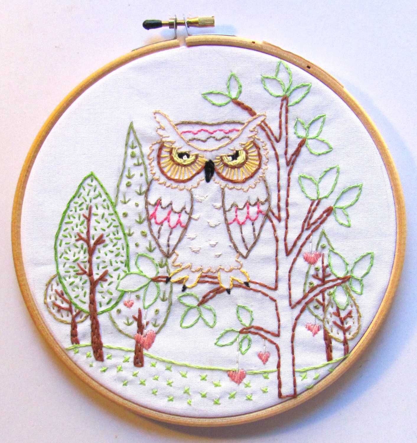 Download Heart Tree Owl PDF Hand Embroidery Pattern by yarmalade on ...