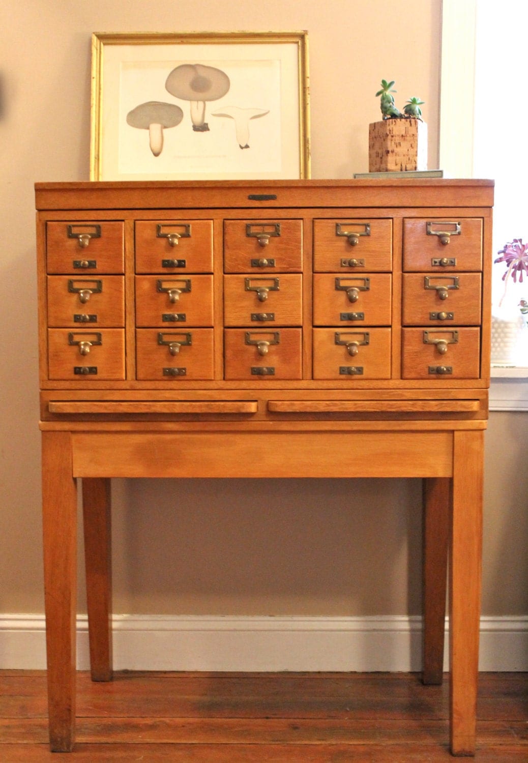 Antique Remington Rand Library Bureau Card Catalog Haute Juice