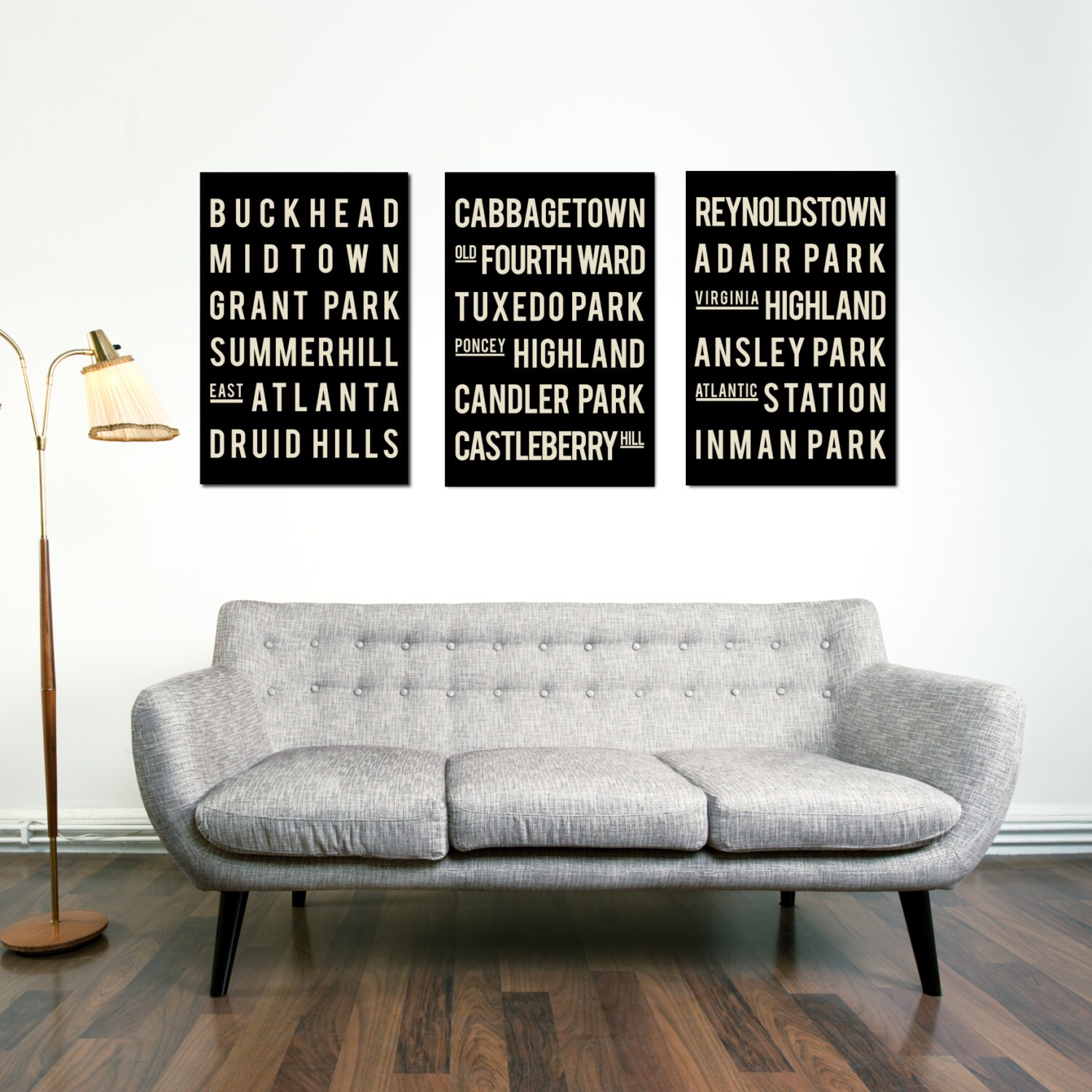 subway sign atlanta prints typographic art poster modern subway sign atlanta prints typographic art poster modern