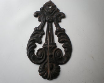 Antique Cast Iron Wall Receipt Hook or Holder