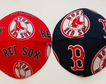Red Sox Saucer Kippah/Yarmulke in Red or Navy