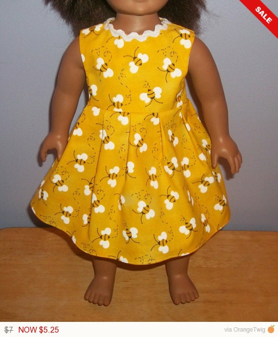 American Girl doll clothes handmade Dress by sue18inchdollclothes