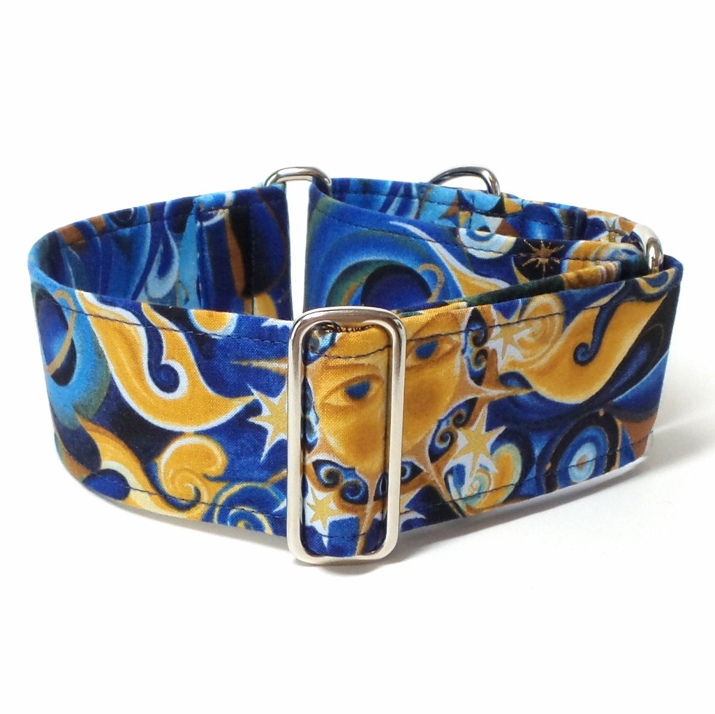 2 Inch Martingale Collar Blue Celestial Sighthound Collar