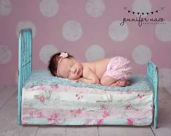 Newborn Photo Prop Bed Shabby Chic Metal Bed