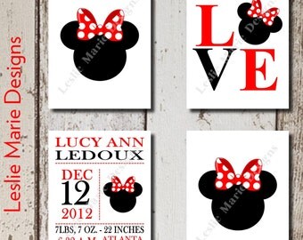 MINNIE MOUSE Room Decor - Nursery Kids Room