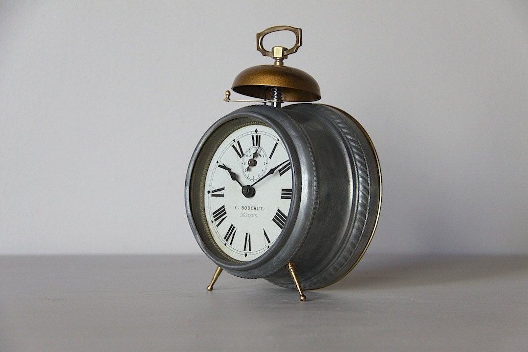 Antique Alarm Clock Industrial Loft Deco Beautifully by maintenant