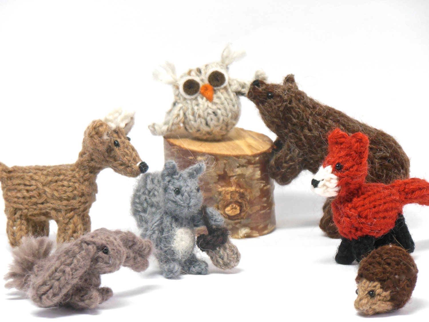 mini woodland stuffed animals