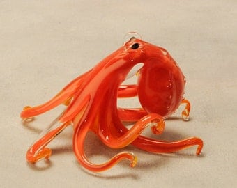 Red Glass Octopus
