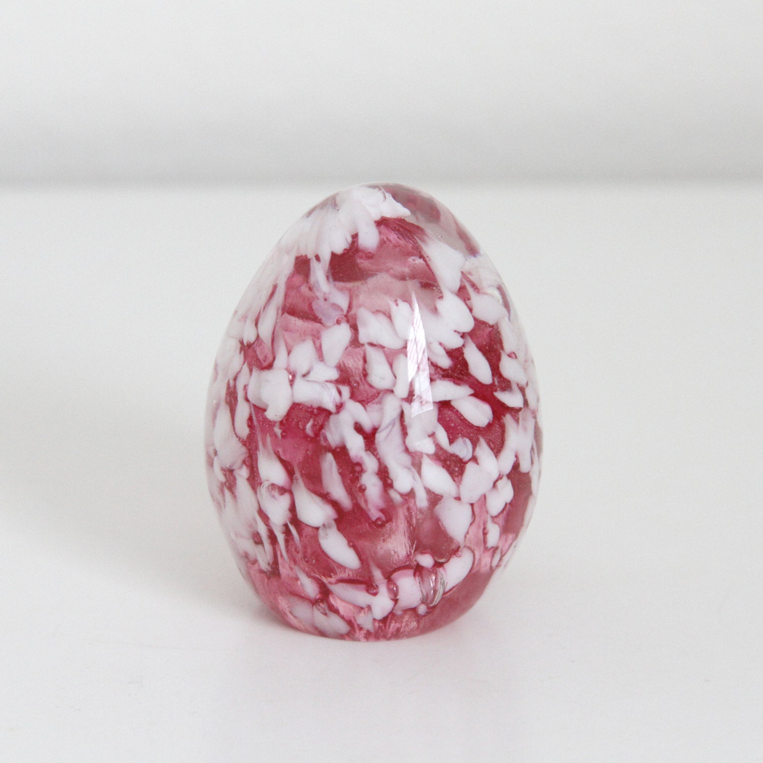 SALE Glass Paperweight Glass Egg Paperweight by farmorshouse