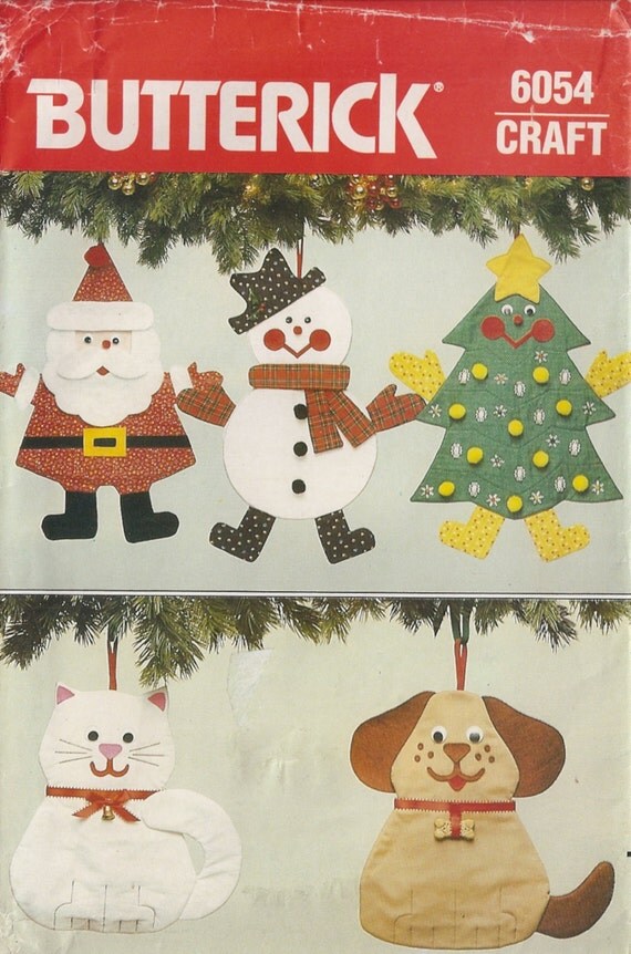 Vintage Butterick 6054 Craft Sewing Pattern by VeryMaryKnitCrochet