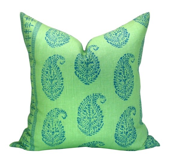 Peter Dunham Textiles Kashmir Paisley pillow cover in