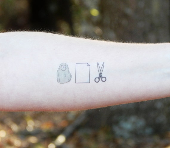 rock paper scissors temporary tattoo geekery fun hipster rock paper scissors temporary tattoo geekery fun hipster