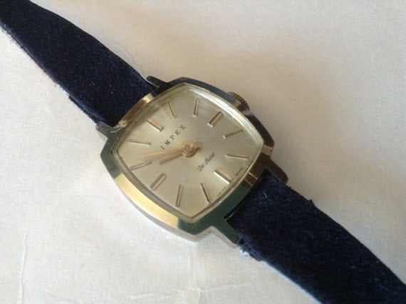 IMPEX watch Early Beautiful Mechanical womens Wrist Watch gold tone 