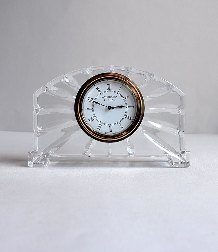 SALE Irish Waterford Crystal Clock Time Pieces