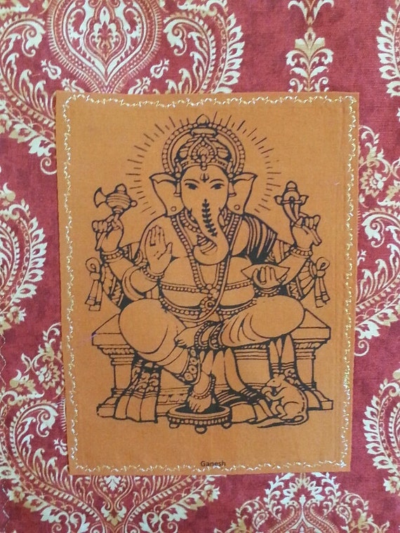 Ganesh Prayer Flag by Divineartisan on Etsy