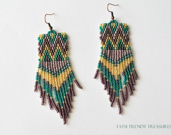 multicolor seed bead hoop earrings with by multicolor seed bead hoop earrings with by