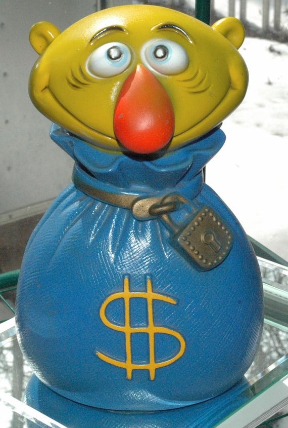 Vintage Mr. Moneybags 1971 Play Pal Plastics Inc. Novelty