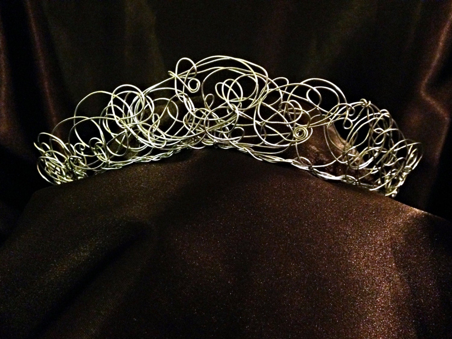 Crown Bridal headpiece Wire Tiara Boho Jewelry Wire Wrap