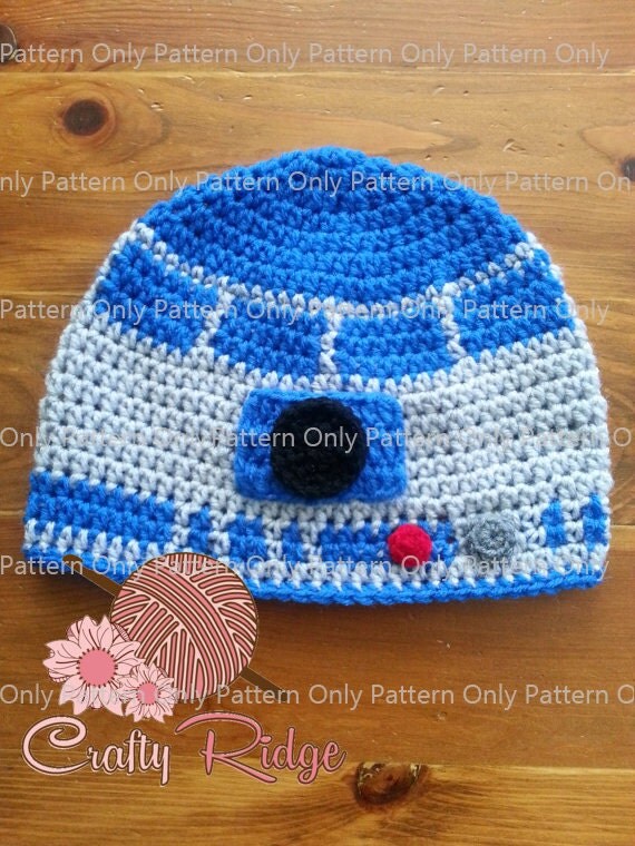 Friendly Robot Hat Pattern Pattern Only by CraftyRidge on Etsy