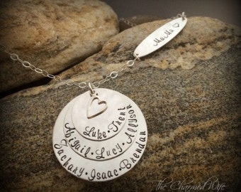 Personalized Hand Stamped Custom Jewelry by thecharmedwife on Etsy