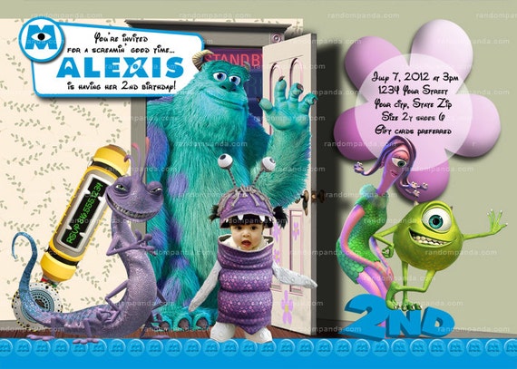 Monsters Inc Birthday Invitations Template 7