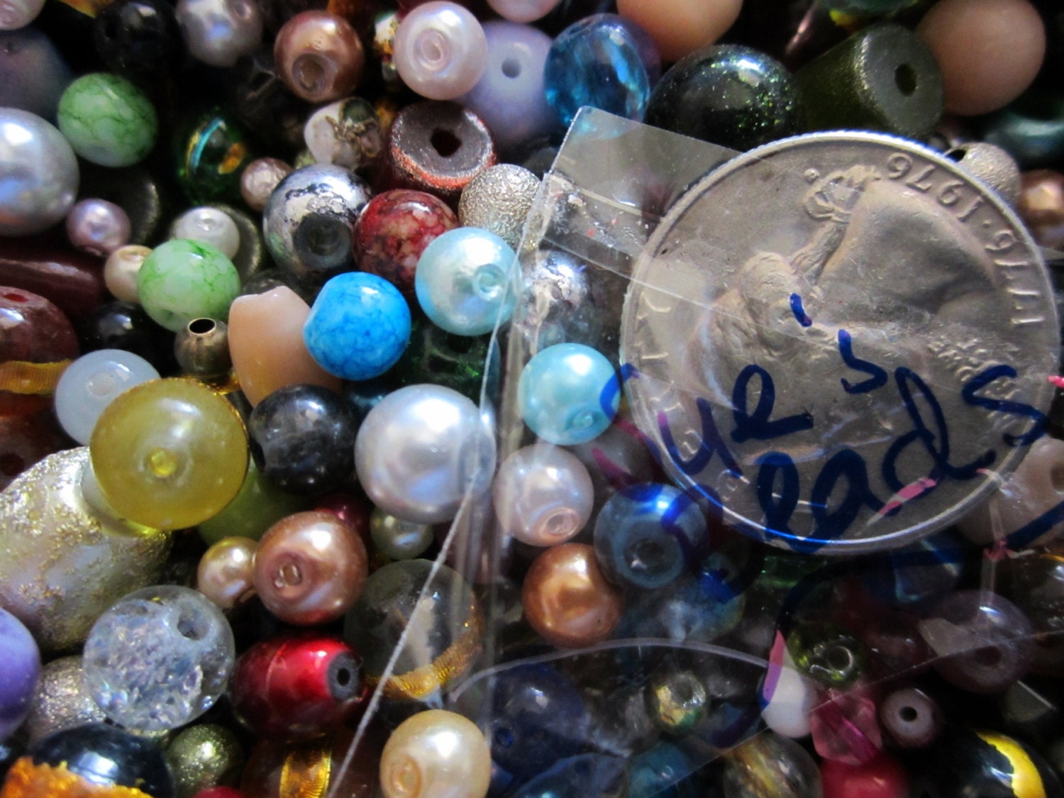 1000 Nice Mixed Glass beads Assortment Good Quality US shipped