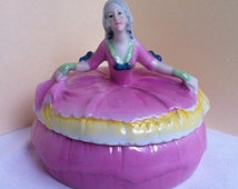 Popular items for porcelain powder box on Etsy