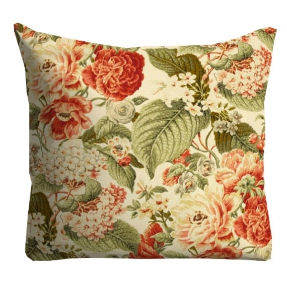 Outdoor Floral pillowsPatio Decor Throw Pillows by FineFreshDesign