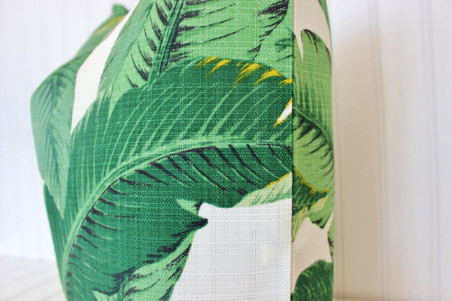 banana leaf print pillow