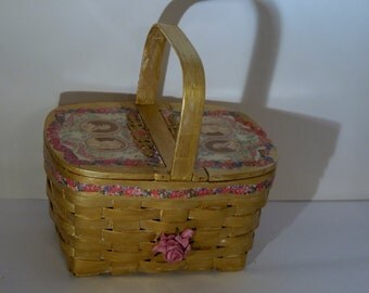 vintage handbag Pique -nique chez Marie Antoinette" unique piece retro chic steampunk bag french touch
