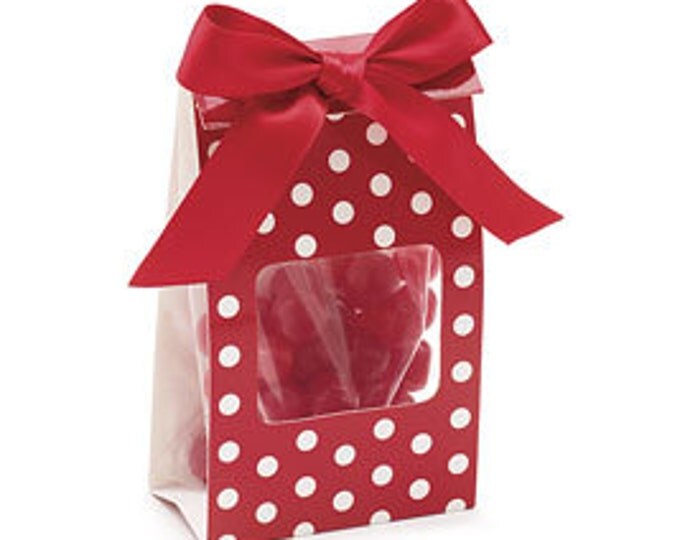 Red with White Polka Dot Gift Package