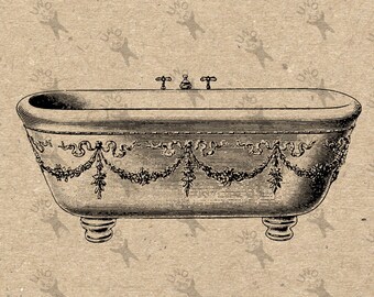 Bathtub print | Etsy