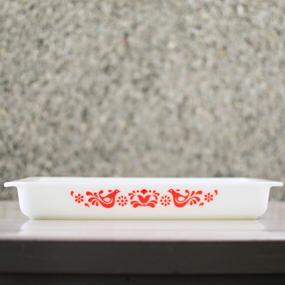 Vintage Pyrex Friendship Lasagna Pan 933 Rectangular Baking