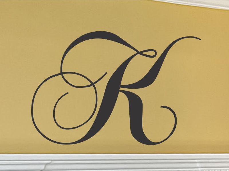 Monogram Letters for Wall Single Letter Monogram Wall Decal Monogram Letters for Wall Single Letter Monogram Wall Decal