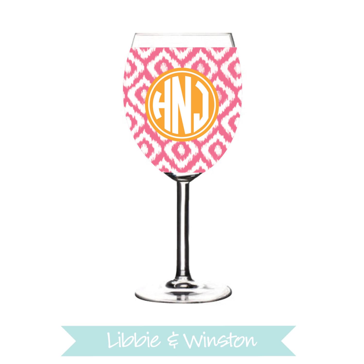 Wine Glass Koozie Wrap Sleeve Personalized or by LibbieandWinston