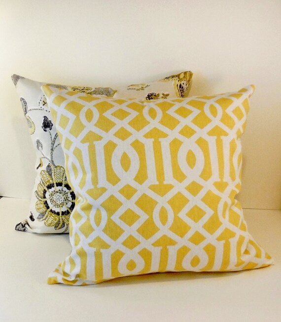 Pillows Light Yellow and White Keoiki Sun Light by ...