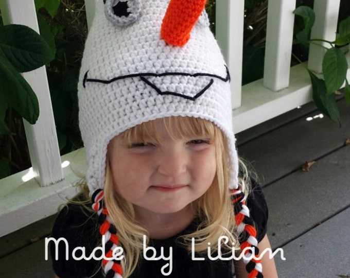 PATTERN crochet hat package-- 3 patterns--Inspired by elsa, anna, and a snowman- all crochet hat beanie patterns