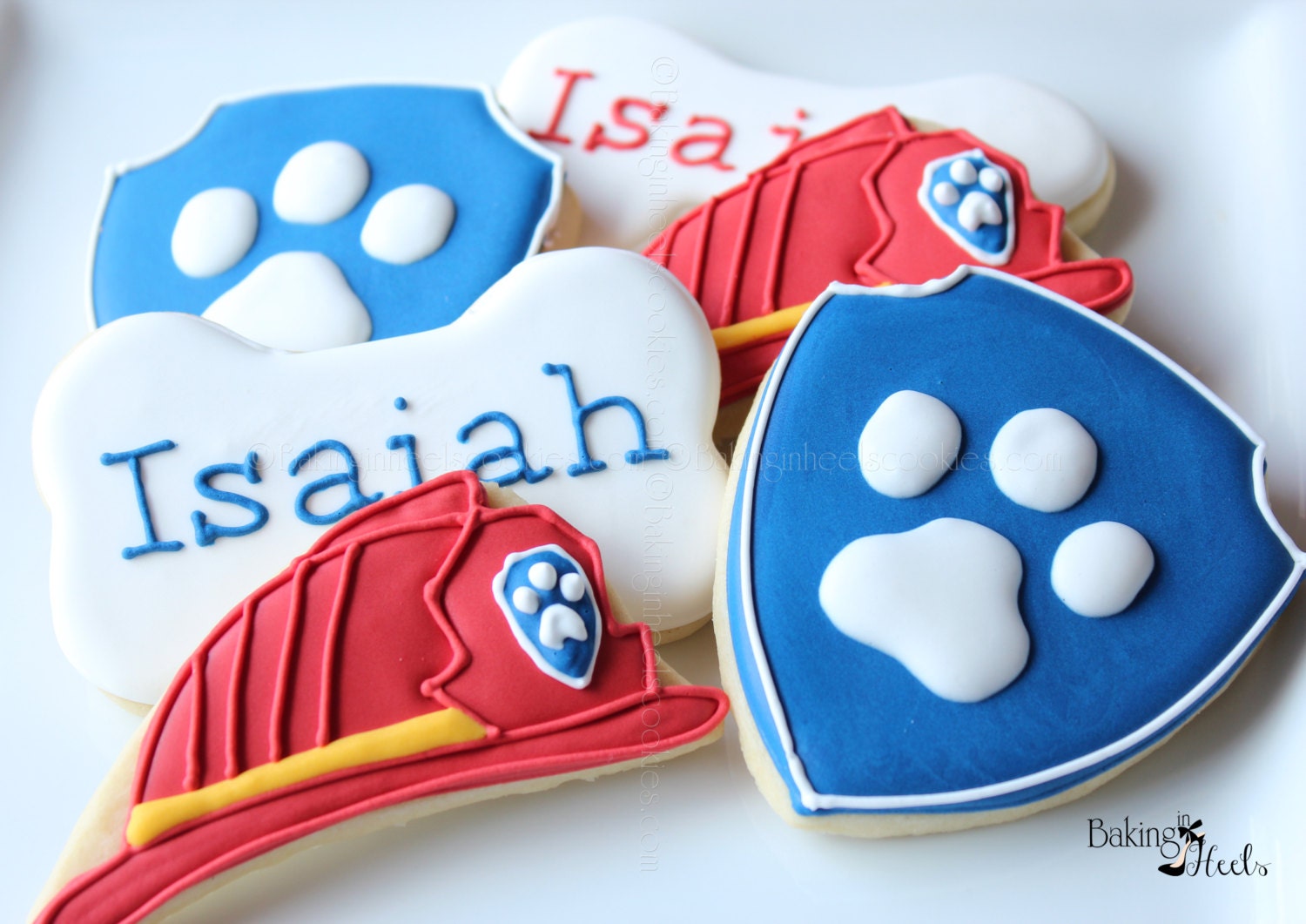 Paw Patrol Inspired Cookies Puppy Cookies Firefighter