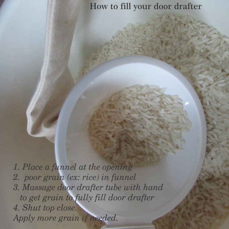 Personalized door draft stopper Dog Paw Love by dramaticaccent1