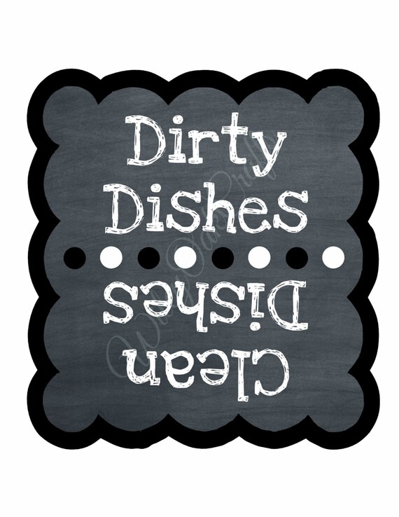 Clean Dishes/Dirty Dishes Dishwasher by WileyOakCrafts