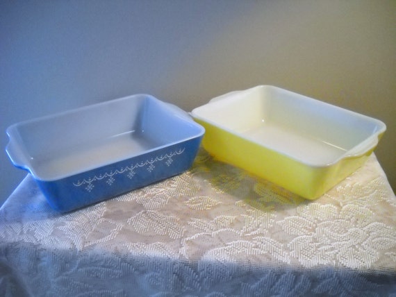 vintage pyrex blue square dish vintage pyrex blue square dish