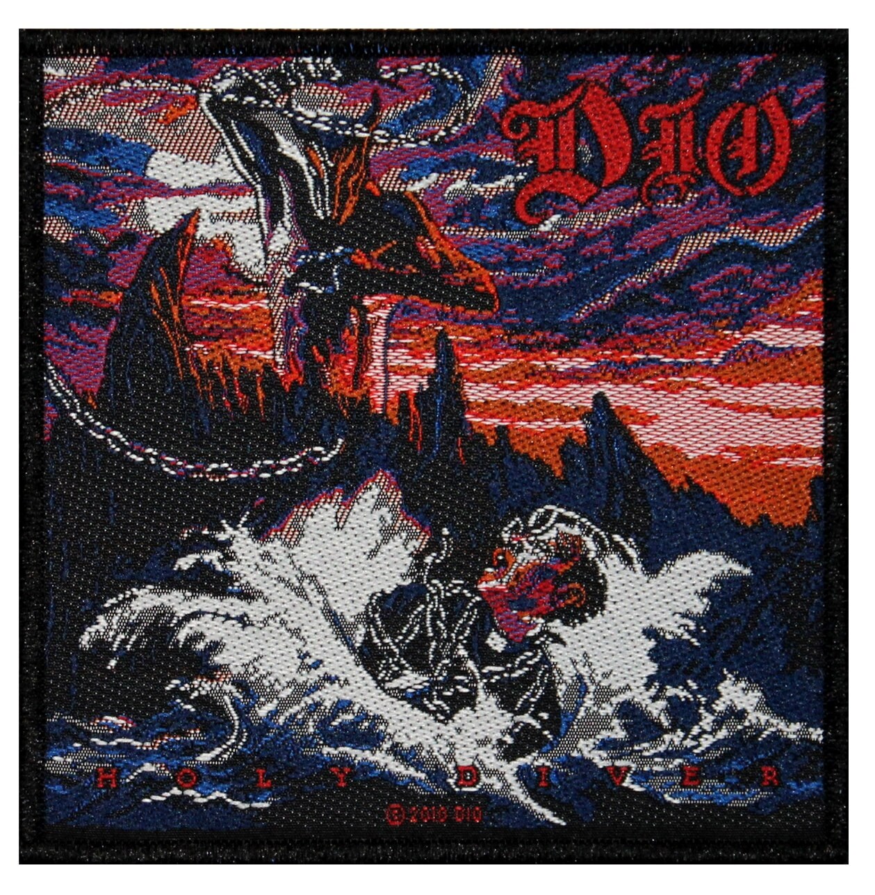 Dio Holy Diver Album Cover Art Heavy Metal Band Music Sew On